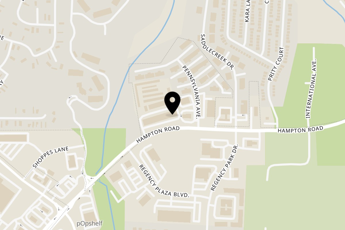 Map showing the location of Moreau's Famous Macaroni McDonough on 874 Hampton Rd in McDonough